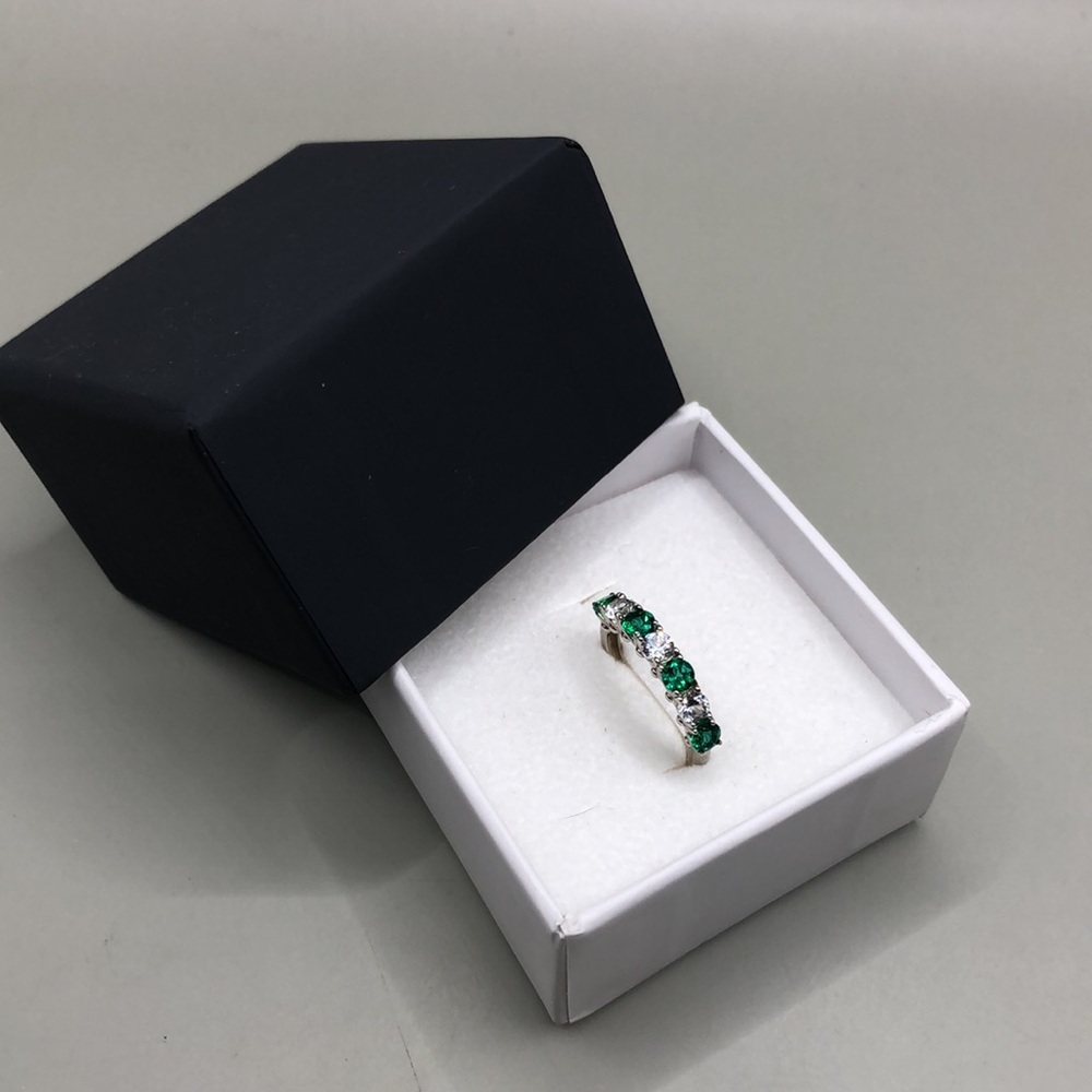 Sterling Silver 925 Gemstones Stackable Ring Sign… - image 5